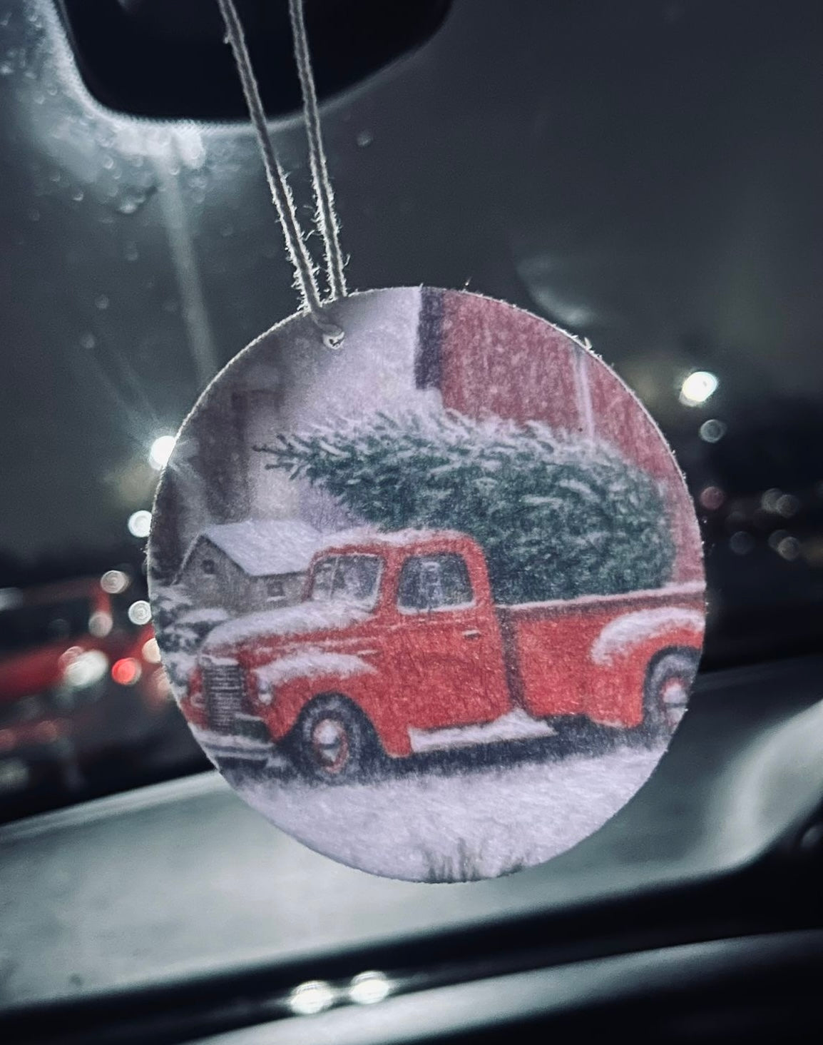 Christmas Design Hanging Card Car Fresheners ~ Sweet & Fruity Scents