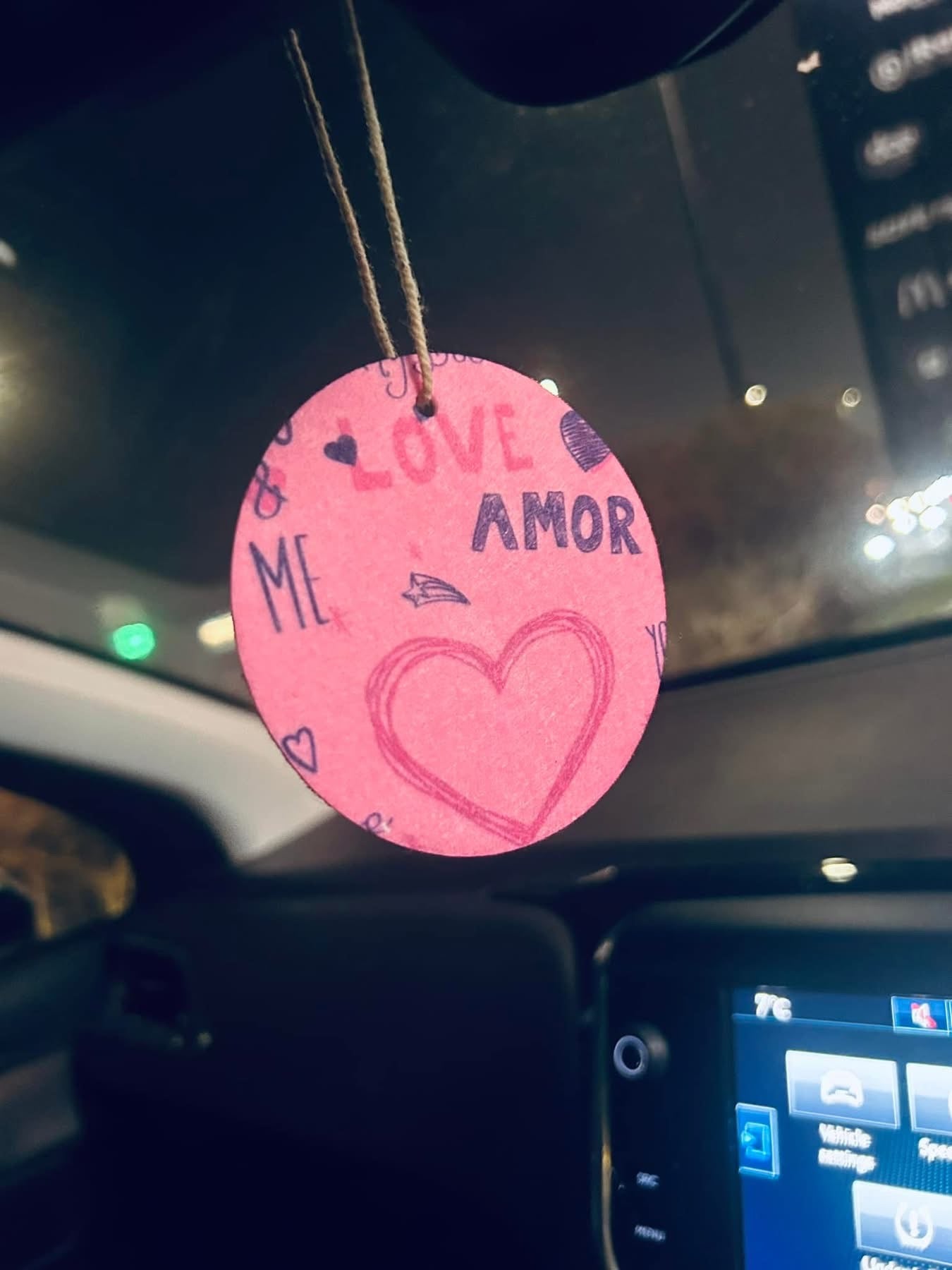 Valentines Hanging Car Freshener