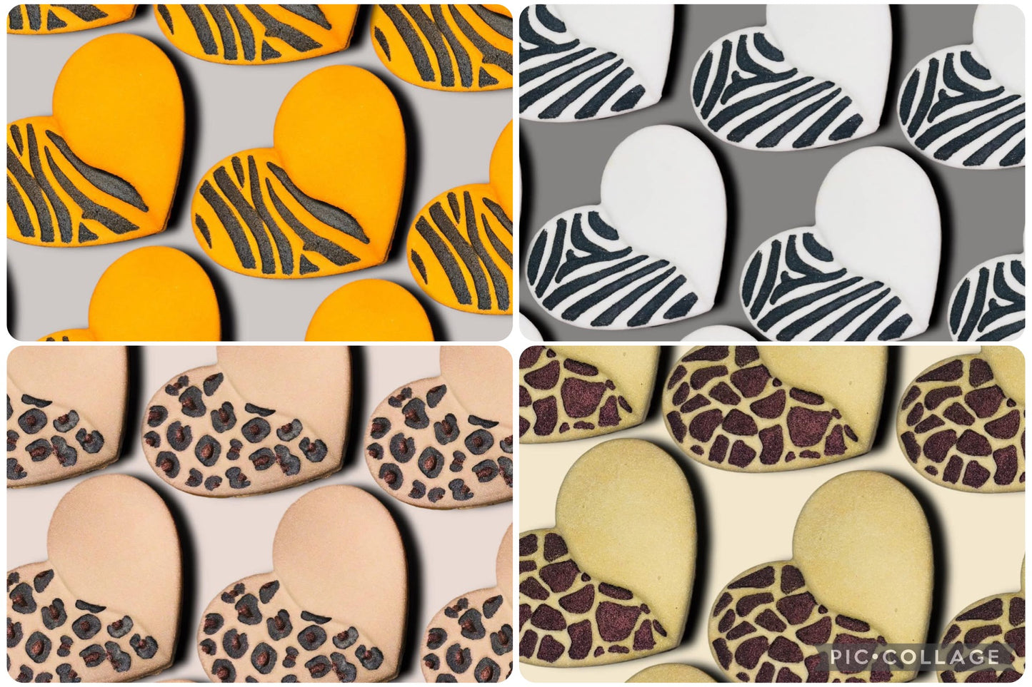 Animal Print Heart Bath Bomb