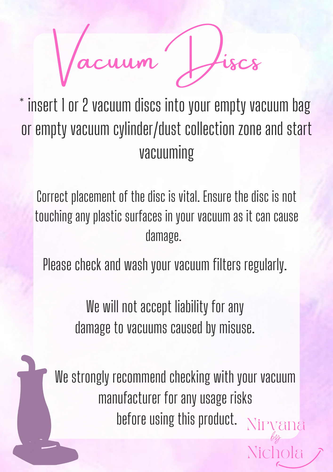 Vacuum Discs - Perfume & Aftershave Scents